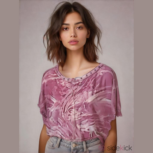 Tie Dye Oversized Crop Top